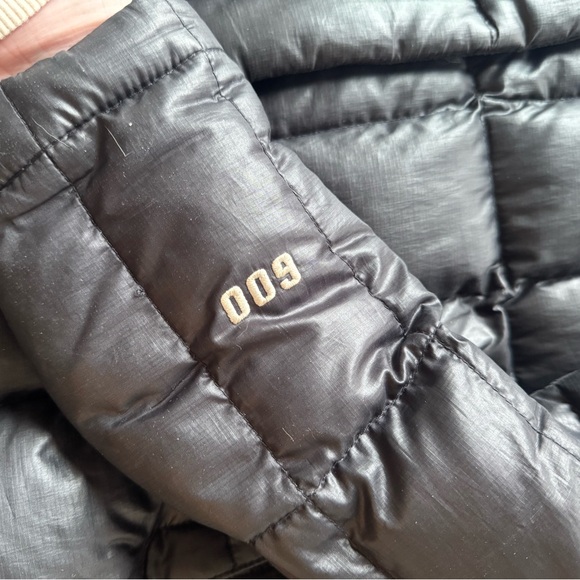 The North Face 600 Down Metropolis Puffer Parka Jacket Womens BLK Hooded medium - Picture 8 of 10